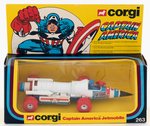 CORGI CAPTAIN AMERICA JETMOBILE IN BOX.