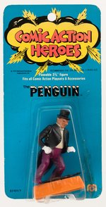 PENGUIN COMIC MEGO ACTION HEROES ACTION FIGURE ON CARD.