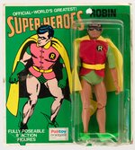 PALITOY ROBIN MEGO ACTION FIGURE ON CARD.