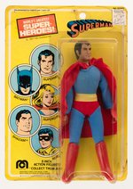 SUPERMAN MEGO ACTION FIGURE ON CARD.