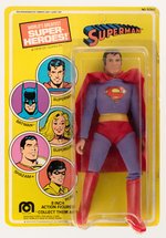 SUPERMAN MEGO ACTION FIGURE ON CARD.