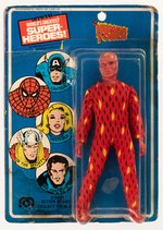 HUMAN TORCH MEGO ACTION FIGURE ON CARD.