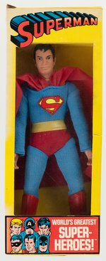SUPERMAN MEGO ACTION FIGURE IN BOX.
