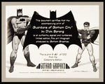 "GUARDIANS OF GOTHAM CITY" BATMAN AND ROBIN SIGNED LITHOGRAPH.