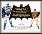 "GUARDIANS OF GOTHAM CITY" BATMAN AND ROBIN SIGNED LITHOGRAPH.