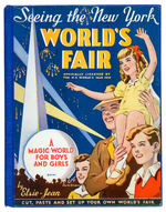 NYWF 1939 “A MAGIC WORLD FOR BOYS AND GIRLS” HARDCOVER BOOK WITH PUNCH-OUTS.