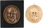 TAFT & BRYAN "BILLY'S SMILE" PAIR OF 1908 CAMPAIGN WALL PLAQUES.