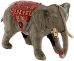 LANDON "LAND-ON ROOSEVELT 1936" CAST IRON FIGURAL ELEPHANT.