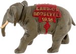 LANDON "LAND-ON ROOSEVELT 1936" CAST IRON FIGURAL ELEPHANT.