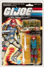 G.I. JOE: A REAL AMERICAN HERO - FAST DRAW SERIES 6/34 BACK CARDED ACTION FIGURE.