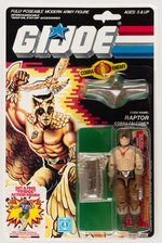 G.I. JOE: A REAL AMERICAN HERO - RAPTOR SERIES 6/34 BACK CARDED ACTION FIGURE.