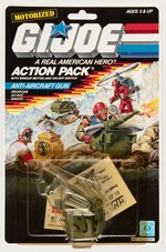 G.I. JOE: A REAL AMERICAN HERO - ACTION PACK ANTI-AIRCRAFT GUN SERIES 6 CARDED ACTION FIGURE ACCESSORY.