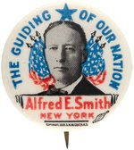 SMITH "THE GUIDING STAR OF OUR NATION" PORTRAIT BUTTON BLUE TEXT VARIETY.