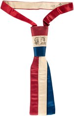 HARRISON & MORTON 1888 CAMPAIGN JUGATE NECKTIE.