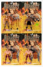 HERCULES THE LEGENDARY JOURNEYS TOY-BIZ LOT OF 4 CARDED ACTION FIGURES.