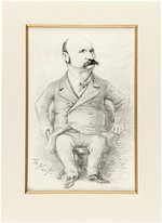 THOMAS NAST ORIGINAL ART POLITICAL CARTOON OF NEW YORK GOV. DAVID B. HILL.