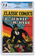 CLASSIC COMICS #13 NOVEMBER 1943 CGC 7.5 VF- (DR. JEKYLL & MR. HYDE).