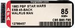 PBP STAR WARS: EL IMPERIO CONTRAATACA/THE EMPIRE STRIKES BACK - WALRUS MAN 45 BACK AFA 85 NM+.