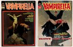 VAMPIRELLA LOT OF FIVE EARLY MAGAZINE ISSUES.