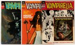 VAMPIRELLA LOT OF FIVE EARLY MAGAZINE ISSUES.