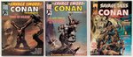 SAVAGE TALES SAVAGE SWORD OF CONAN RUN OF FIVE EARLY MAGAZINE ISSUES.