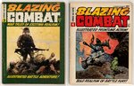 BLAZING COMBAT COMPLETE RUN OF FOUR MAGAZINE ISSUES.