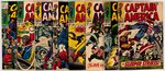 CAPTAIN AMERICA SILVER AGE LOT OF 10 COMIC ISSUES.