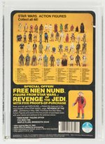 STAR WARS: REVENGE OF THE JEDI - AT-AT DRIVER PROOF CARD AFA 80 NM.