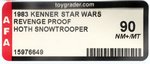 STAR WARS: REVENGE OF THE JEDI - IMPERIAL STORMTROOPER PROOF CARD AFA 90 NM+/MINT.