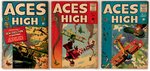 ACES HIGH LOT OF THREE COMIC ISSUES.