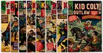 MARVEL WESTERNS SILVER AGE LOT OF 19 KID COLT, TWO-GUN KID AND RAWHIDE COMIC ISSUES.