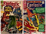 FANTASTIC FOUR SILVER AGE LOT OF NINE COMIC ISSUES.