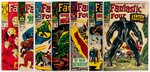 FANTASTIC FOUR SILVER AGE LOT OF NINE COMIC ISSUES.