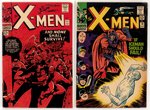 X-MEN SILVER AGE LOT OF FIVE COMIC ISSUES.