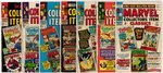 MARVEL COLLECTORS' ITEM CLASSICS SILVER AGE LOT OF NINE COMIC ISSUES.