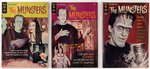 MUNSTERS SILVER AGE LOT OF THREE COMIC ISSUES.