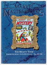 MARVEL MASTERWORKS VOLUME EIGHTEEN JOURNEY INTO MYSTERY VARIANT EDITION HARDCOVER WITH DUST JACKET.