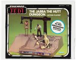 STAR WARS: RETURN OF THE JEDI - THE JABBA THE HUTT DUNGEON ACTION PLAYSET AFA 80 NM (EV-9D9/AMANAMAN/BARADA).