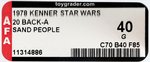 STAR WARS - SAND PEOPLE (TUSKEN RAIDER) 20 BACK-A AFA 40 GOOD.