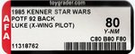 STAR WARS: THE POWER OF THE FORCE - LUKE SKYWALKER (X-WING FIGHTER PILOT) 92 BACK AFA 80 Y-NM.