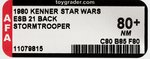 STAR WARS: THE EMPIRE STRIKES BACK - STORMTROOPER 21 BACK AFA 80+ NM.