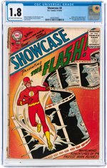 SHOWCASE #4 SEPTEMBER-OCTOBER 1956 CGC 1.8 GOOD- (FIRST SILVER AGE FLASH).