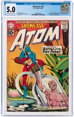 SHOWCASE #34 SEPTEMBER-OCTOBER 1961 CGC 5.0 VG/FINE (FIRST SILVER AGE ATOM).