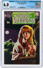 HOUSE OF SECRETS #92 JUNE-JULY 1971 CGC 6.0 FINE (FIRST SWAMP THING).