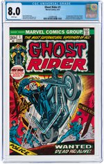 GHOST RIDER #1 SEPTEMBER 1973 CGC 8.0 VF (FIRST SON OF SATAN).