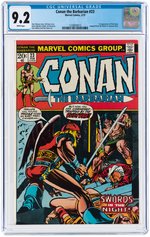 CONAN THE BARBARIAN #23 FEBRUARY 1973 CGC 9.2 NM- (FIRST RED SONJA).