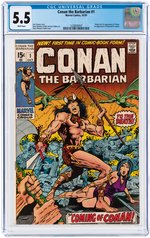 CONAN THE BARBARIAN #1 OCTOBER 1970 CGC 5.5 FINE- (FIRST CONAN).