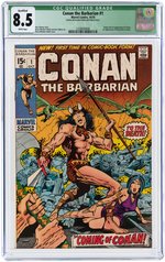 CONAN THE BARBARIAN #1 OCTOBER 1970 CGC QUALIFIED 8.5 VF+ (FIRST CONAN).