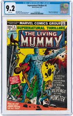 SUPERNATURAL THRILLERS #5 AUGUST 1973 CGC 9.2 NM- (LIVING MUMMY).