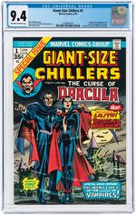 GIANT-SIZE CHILLERS #1 JUNE 1974 CGC 9.4 NM (FIRST LILITH).